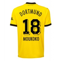 Borussia Dortmund Youssoufa Moukoko #18 Replica Home Shirt 2023-24 Short Sleeve